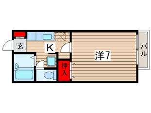 コーポアルタⅢの物件間取画像